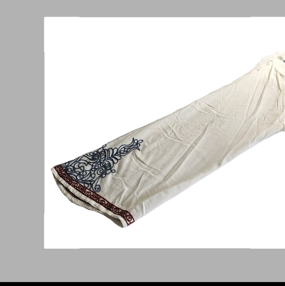 Johnny Was Biya Women's Cossima Embroidered Ivory Bohemian Tunic Blouse  Medium - Picture 13 of 16